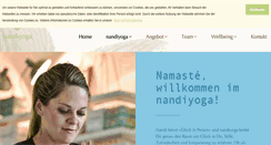 Desktop Screenshot of nandiyoga.ch