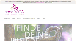 Desktop Screenshot of nandiyoga.de